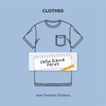 Yellow Clip Iron-transfer stickers