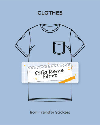 Yellow Clip Iron-transfer stickers