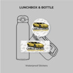 Yellow Lambo Waterproof Stickers