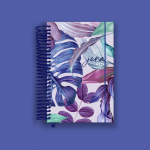 Purple Leaves Pocket Planner 2022