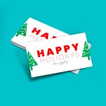 Happy Holidays Tree Gift tags
