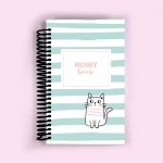 Stripe Cat Money Book