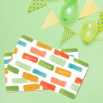 Brick color Stickers para regalos