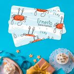 Crab and sea Stickers para regalos