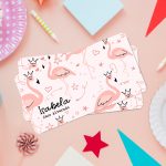 Pink bird flamingo Stickers para regalos