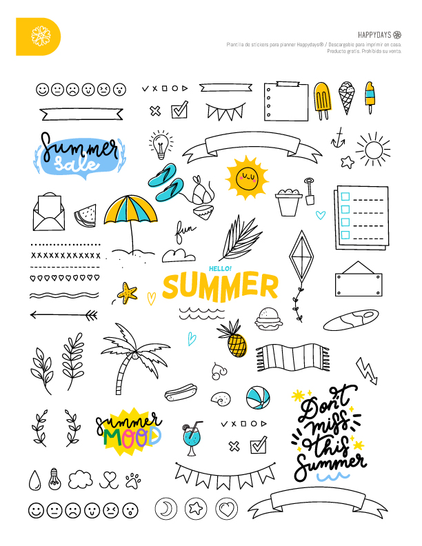 Summer mood Stickers Gratis
