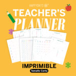 Teacher's Planner Imprimible / Tamaño Carta