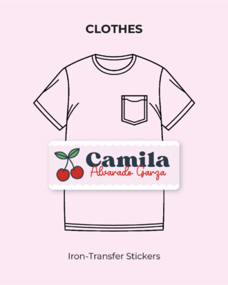 Pink Cherry Iron-transfer stickers