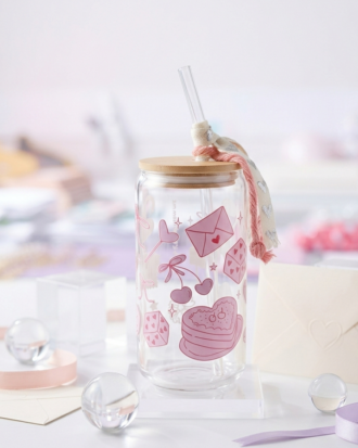 Coquette Glass Bottle