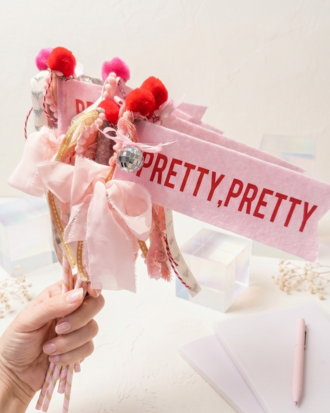 Coquette Pretty Pretty Flag