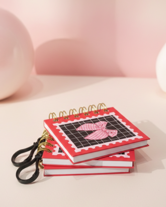 Coquette Mini Notebook con Llavero