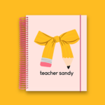 Coquette Pencil Teacher’s Planner 2026-2027